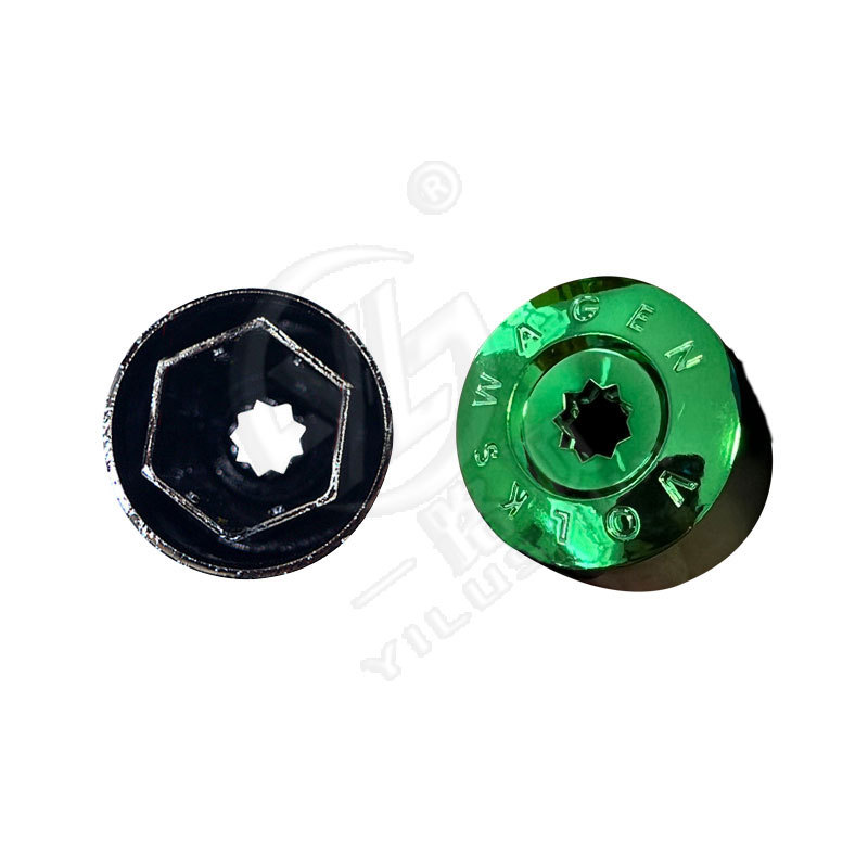 Aplicable a Volkswagen Nuevo POLO viejo POLO Nuevo Santana Langyi Tuan galvanoplastia tapa de rosca cubierta de galvanoplastia