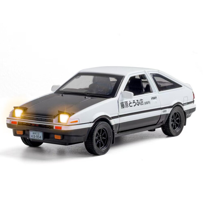 [Skyhawk] Headline D Tofu Shop AE86 Car Model Alloy Simulation Ornaments Car Boy