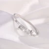 Серебристый (двухголовый молот, одна дорожка камней)