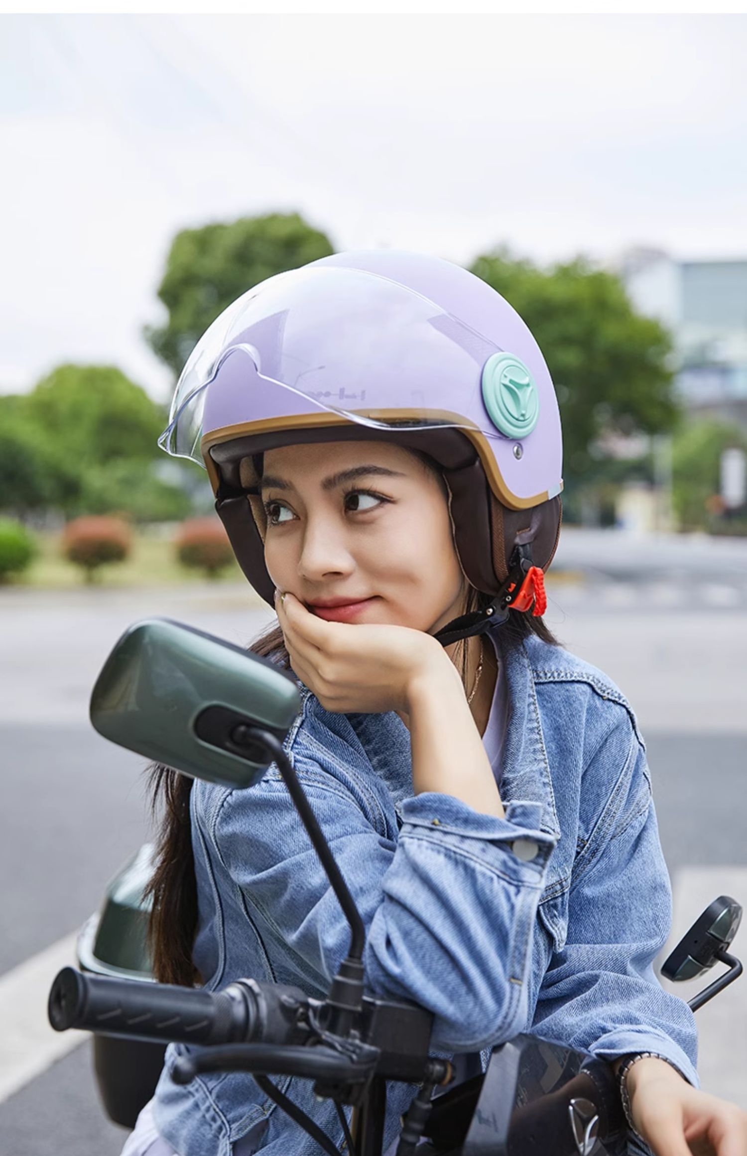 Battery electric car helmet 3C certification for men and women all seasons autumn and winter warm motorcycle retro helmet half helmet