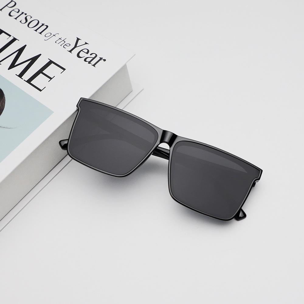 Polarized Men's Sunglasses Square Frame Uv Protection Glasses_voghion.com