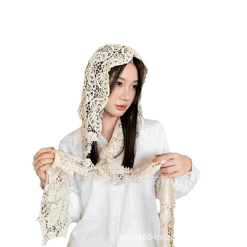 日系手工编织包头帽子女夏季新款旅游拍照镂空透气针织帽时尚百搭|undefined