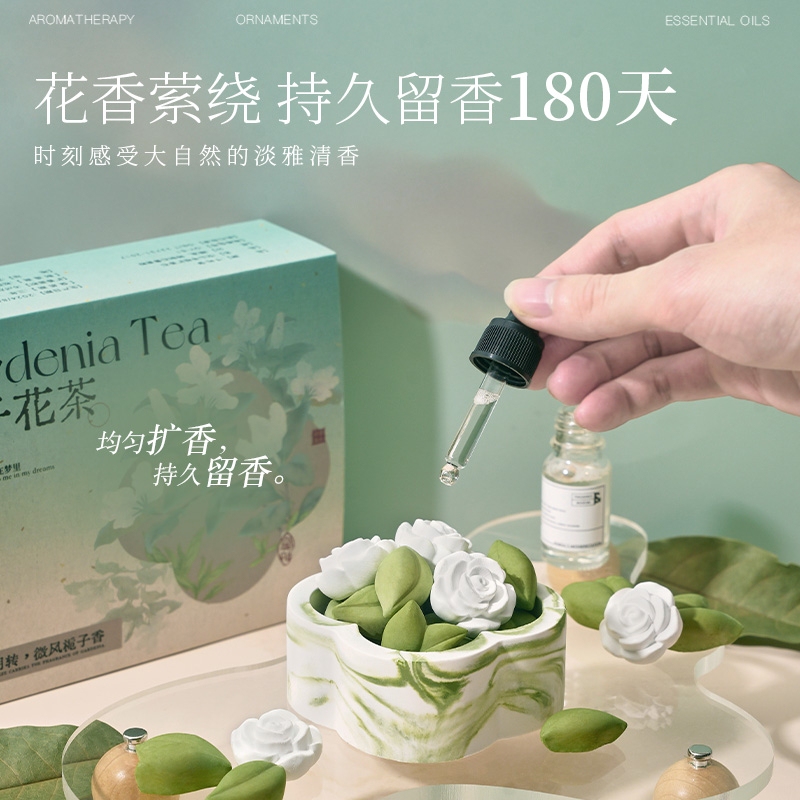 Gardenia Tea Fireless Aromatherapy Gift Box Set Aromatherapy Plaster Bedroom Living Room Decoration Birthday New Year Holiday Gift Gardenia Tea Fireless Aromatherapy Gift Box Set Aromatherapy Plaster Bedroom Living Room Decoration Birthday New Year Holiday Gift