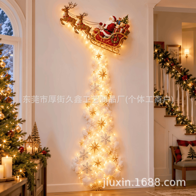Decoración de Pared del Nacimiento Luminosa de Acrílico con Control Remoto para Hogar en Navidad