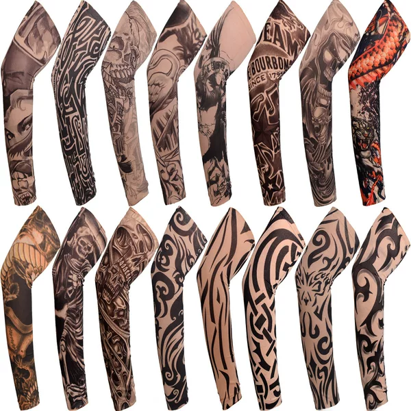 Summer outdoor riding flower arm tattoo sleeve sports travel fishing sunscreen tattoo sleeve arm protection manufacturers spot