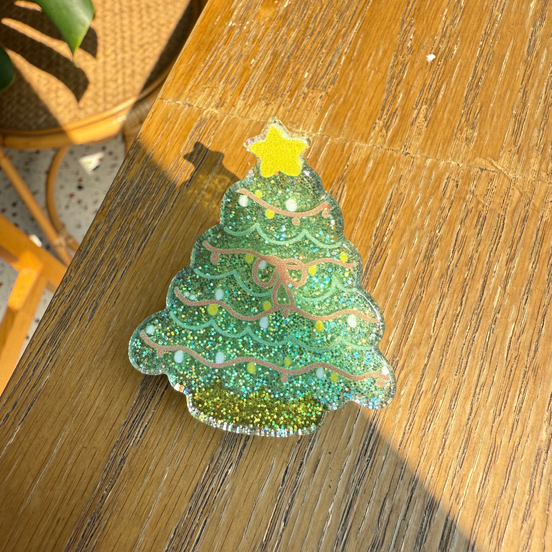 Cute Women's Christmas Tree Santa Claus Christmas Socks Arylic Hair Claws display picture 8