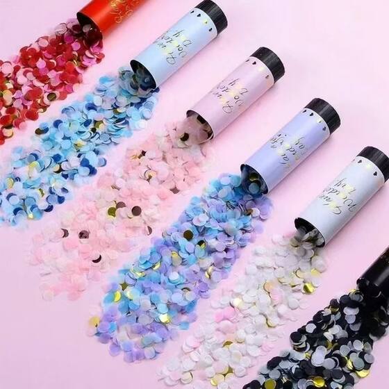 Internet Celebrity Mini Hand-held Small Salute Gun Wedding Spring Gift Vome Birthday Children's Party Hand-twisted Flower Vome