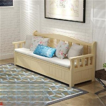 批发欧式小户型实木储物靠背沙发椅子组合收纳沙发椅咖啡厅卡座无