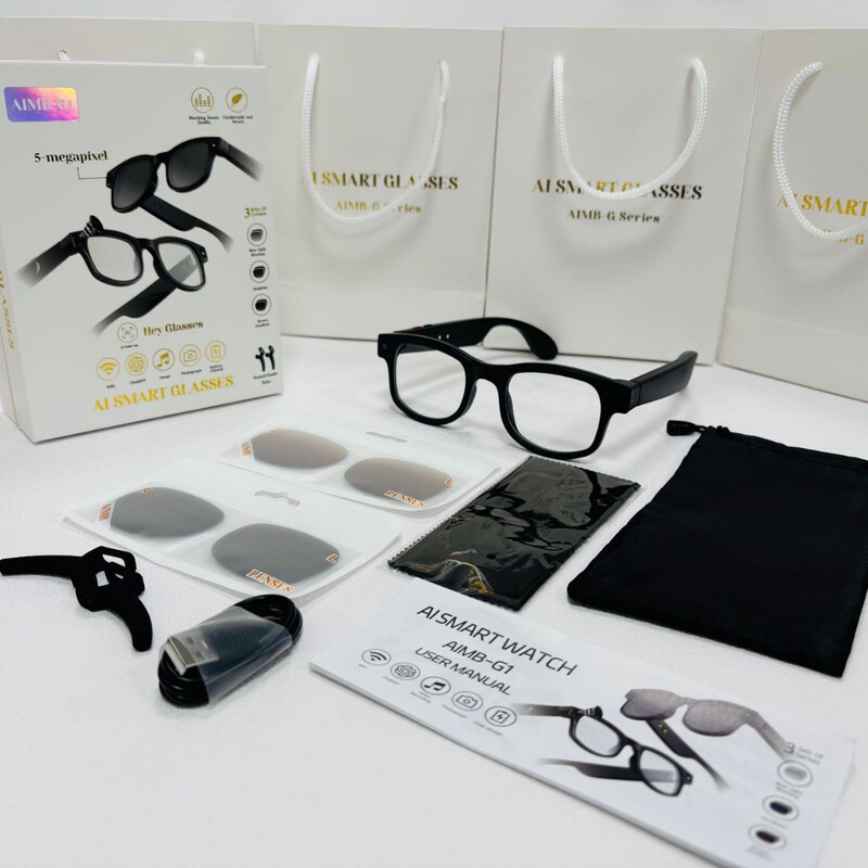 Aimb-G1 Popular Ai Smart Glasses with Bluetooth Calling, Recording, Video Recording, Voice Translation, Outdoor Sports Sunglasses Aimb-G1 Popular Ai Smart Glasses with Bluetooth Calling, Recording, Video Recording, Voice Translation, Outdoor Sports Sunglasses
