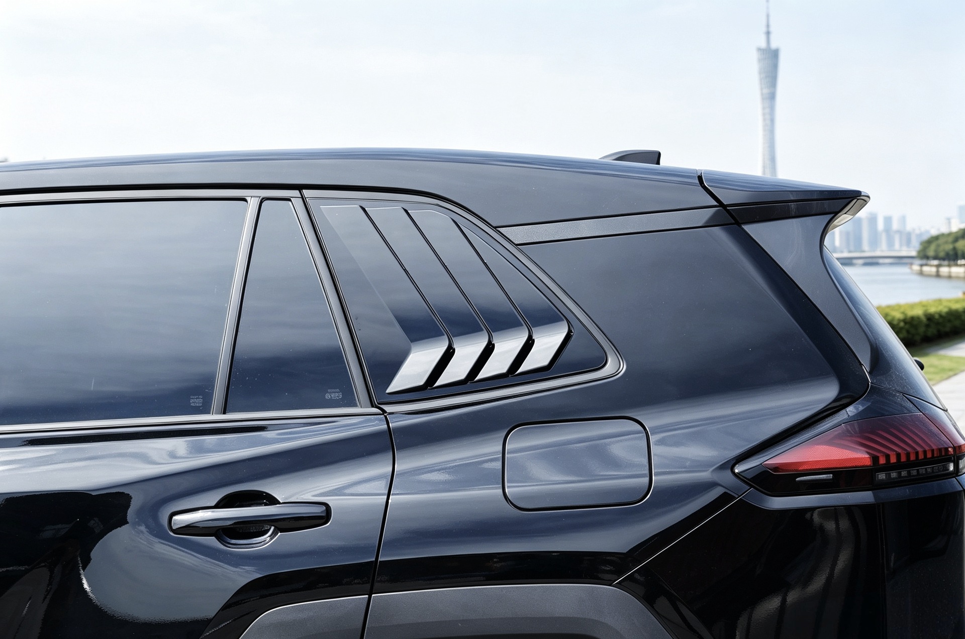 Suitable for 26 Models of Rav4, Rongfang, and Wildlander Modified Front Spoiler, Side Skirts, Rear Bumper, Roof Wing, Rear Diffuser, and Louvered Spoiler