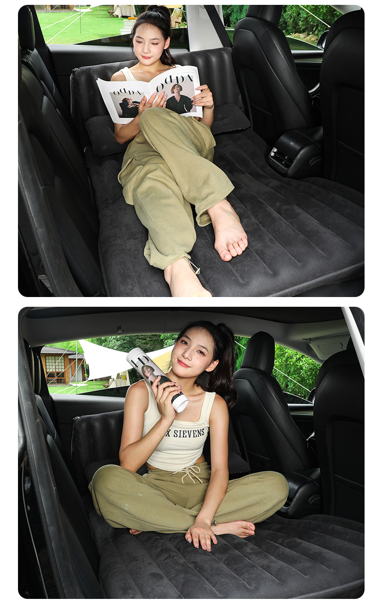 Factory in stock SUV trunk car inflatable bed travel trunk car inflatable bed foldable inflatable bed