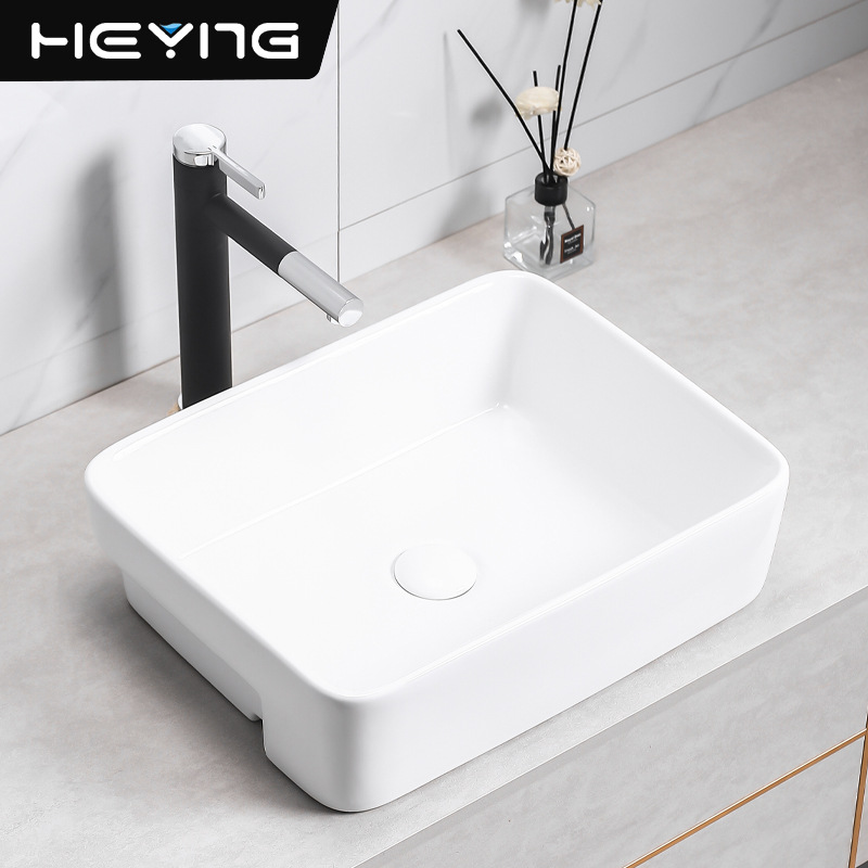Cerámica mesa de arte hotel apartamento lavabo simple gabinete de baño lavabo pequeño tipo de lavabo
