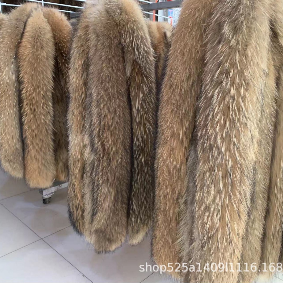 毛条批发整皮貉子毛条子自然色草本色貉子帽条儿童羽绒服帽领