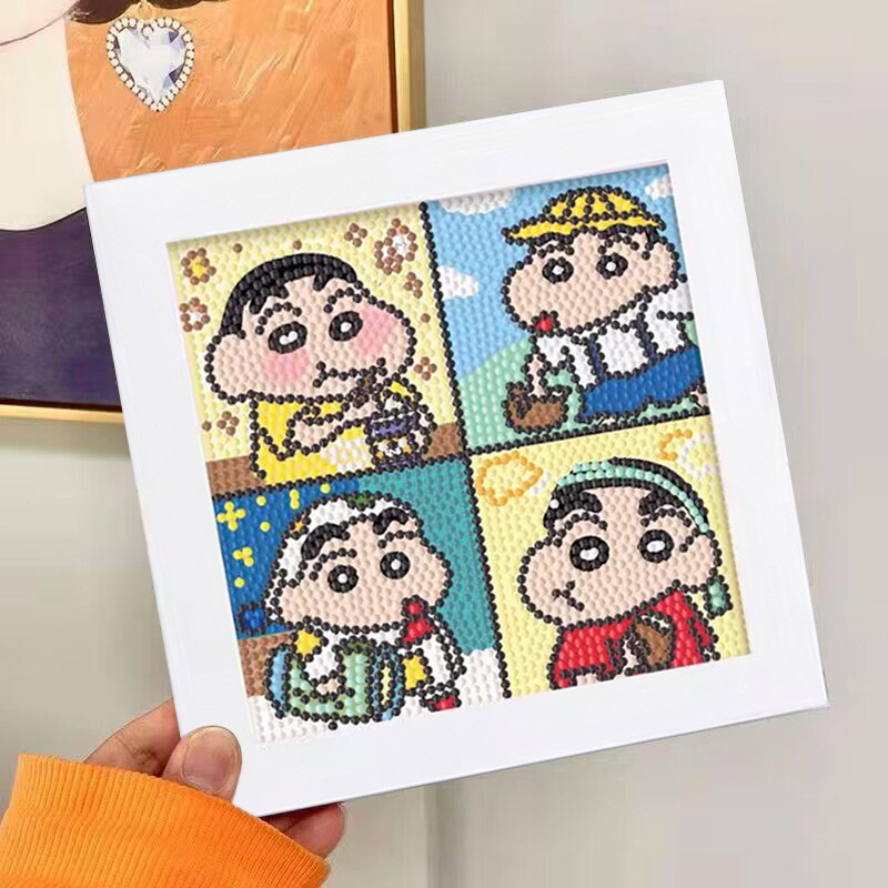 Nuevo dibujo de diamante infantil de labu diy pegatinas de diamante con marcos de fotos hechas a mano diy puzzle pegatinas de mampostería image 52