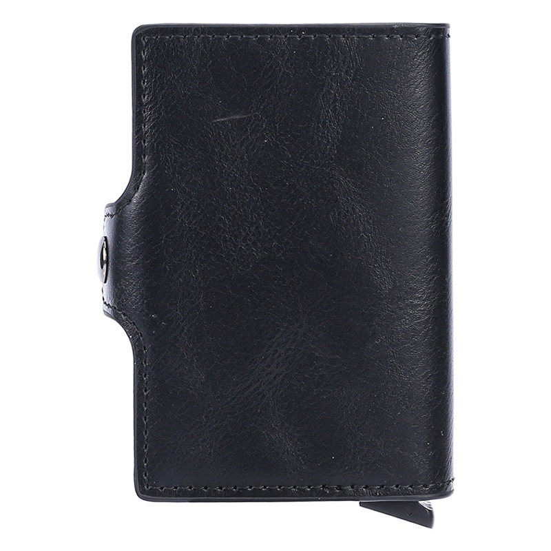 RFID automatic pop-up card holder double-layer aluminum alloy credit card holder multi-card position Amazon anti-theft brush aluminum card box