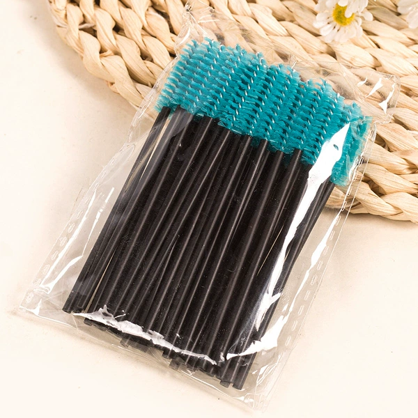 Hollow rod bag with 50 black rods and light blue