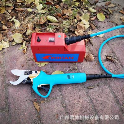 嘉航电动果树剪刀4.5公分充电式便携园林修剪树枝高空剪园艺电剪