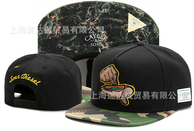 Mayorista comercio exterior sombrero plano sombrero ajuste sombrero sombrero de automóvil sombrero de moda americana sombrero de sol sombrero de sol