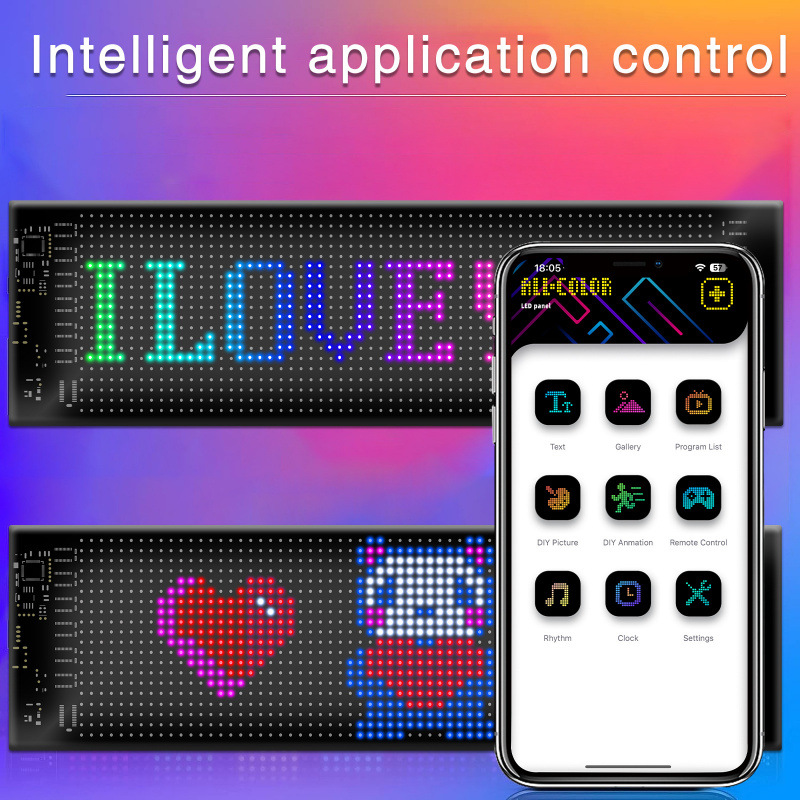 Pantalla suave LED pantalla flexible APP Bluetooth edición ultra delgada impermeable con letrero de publicidad de pantalla libre de instalación
