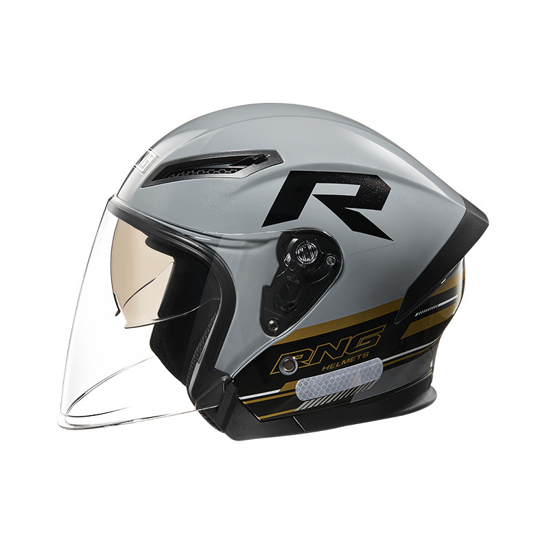 RNG marca 3 / 4 casco de motocicleta casco de bicicleta auriculares Bluetooth casco de motocicleta masculino casco de mujer