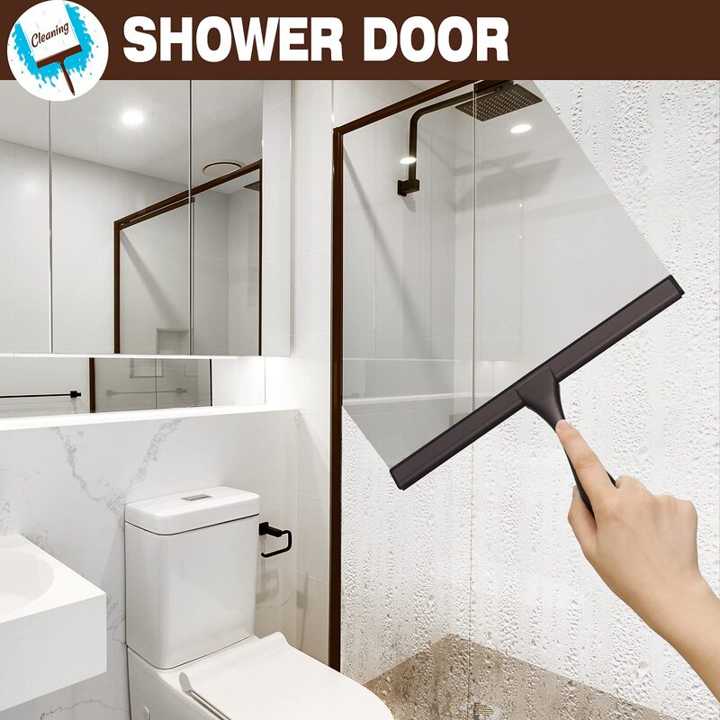 Portable 9inch Housekeeping Heavy Duty Window Cleaner Multifunctional Silicone Squeegee Car Windshield Cleaner