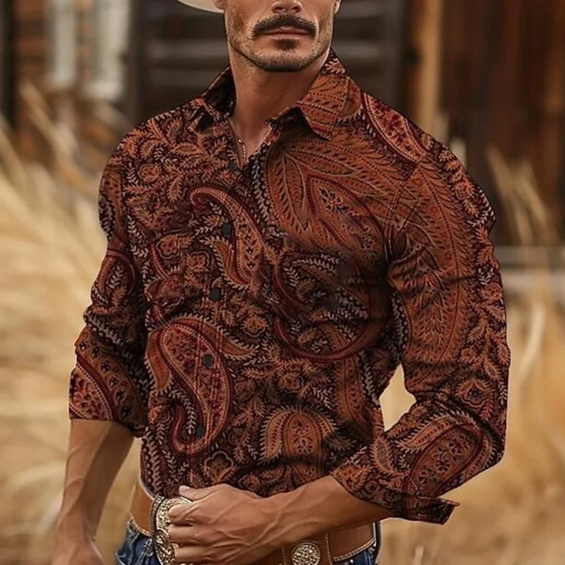 Hombre 2024 nuevo estilo de alta calidad guapo otoño camisa de botones de manga larga top marca de moda MB12