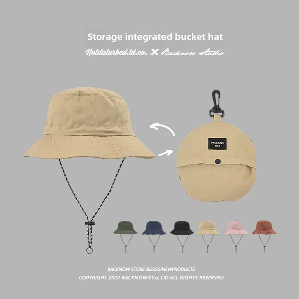 Summer Hats for Men and Women, New Style, Stowable Sunshade, Quick-Drying, Waterproof Fisherman Hats, Outdoor Mountaineering Hats, Basin Hats