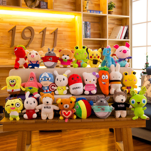 Seven-inch grabber doll plush doll wedding throw company event gift suction cup grabber cartoon rag doll