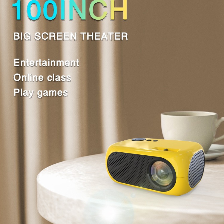 M24 transfronterizo LED portátil Mini proyector HD 1080p proyector Casa misma pantalla proyector juego versión