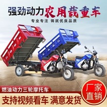 三轮汽油摩托车农用载重王三轮摩托车宗申动力自卸翻斗货运燃油车