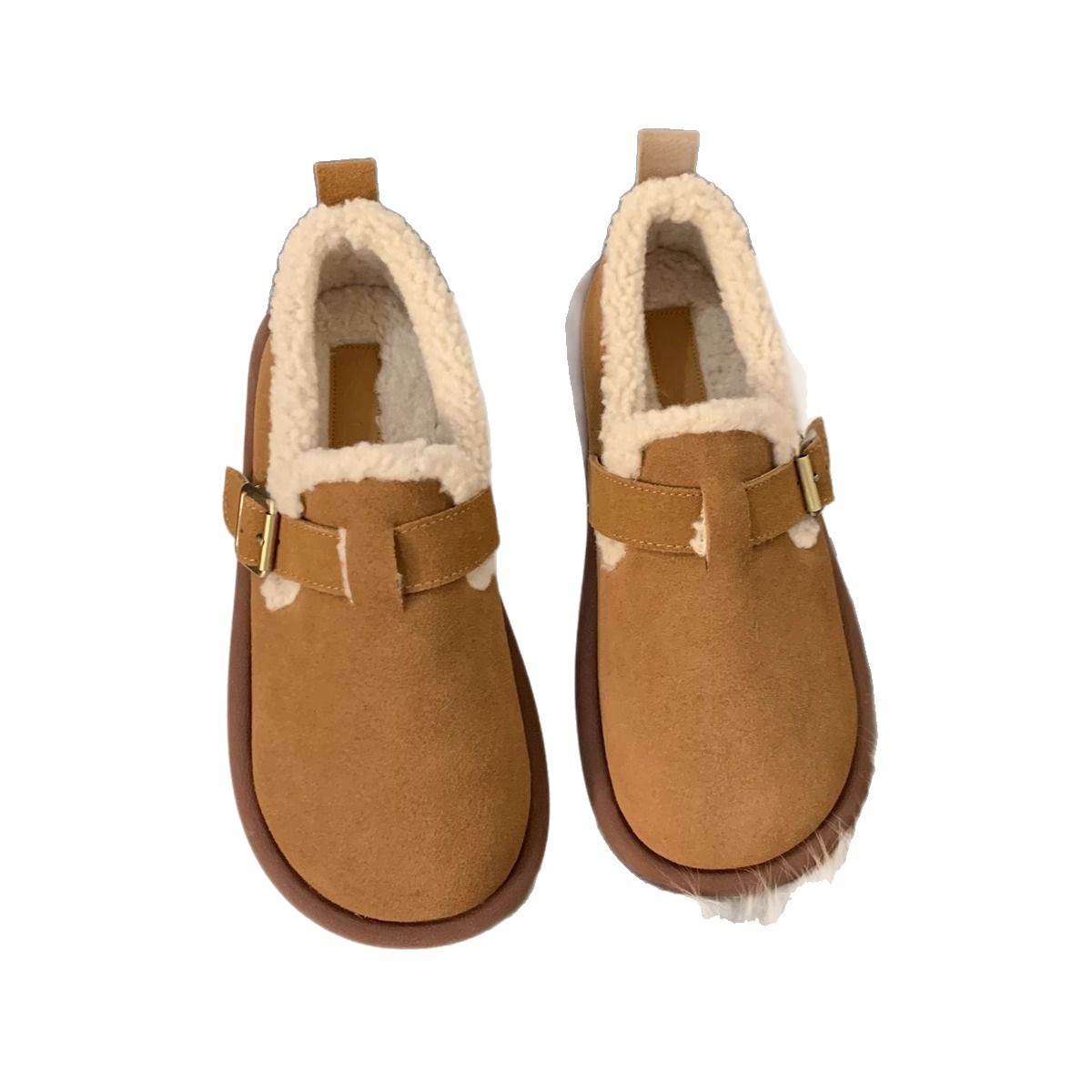 Bocken con una base suave de terciopelo de invierno retro calentamiento de los zapatos de algodón Bocken zapatos de comercio exterior al aire libre cómodos y resistentes al desgaste