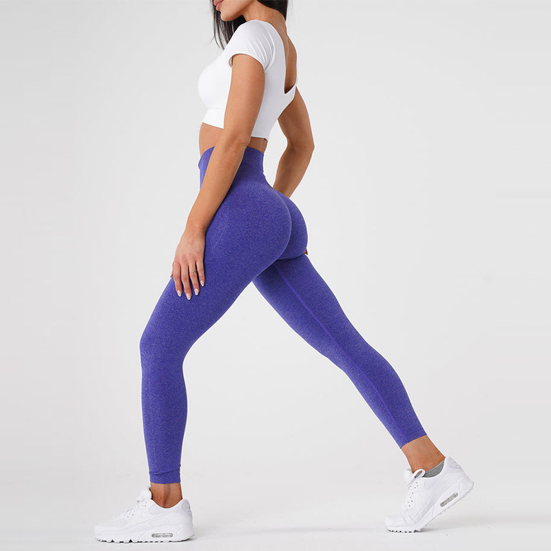 Nvgtn sin costura pantalones europeos y americanos deportes yoga fitness yoga pantalones versión sin logo alta calidad en stock
