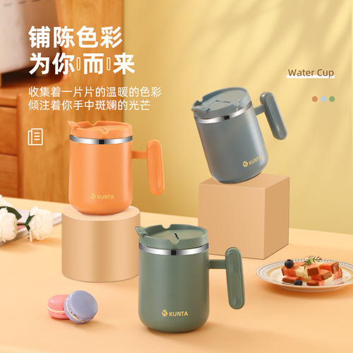 Factory direct supply 304 stainless steel water cup adult stand mug student sealed creative cup office gift