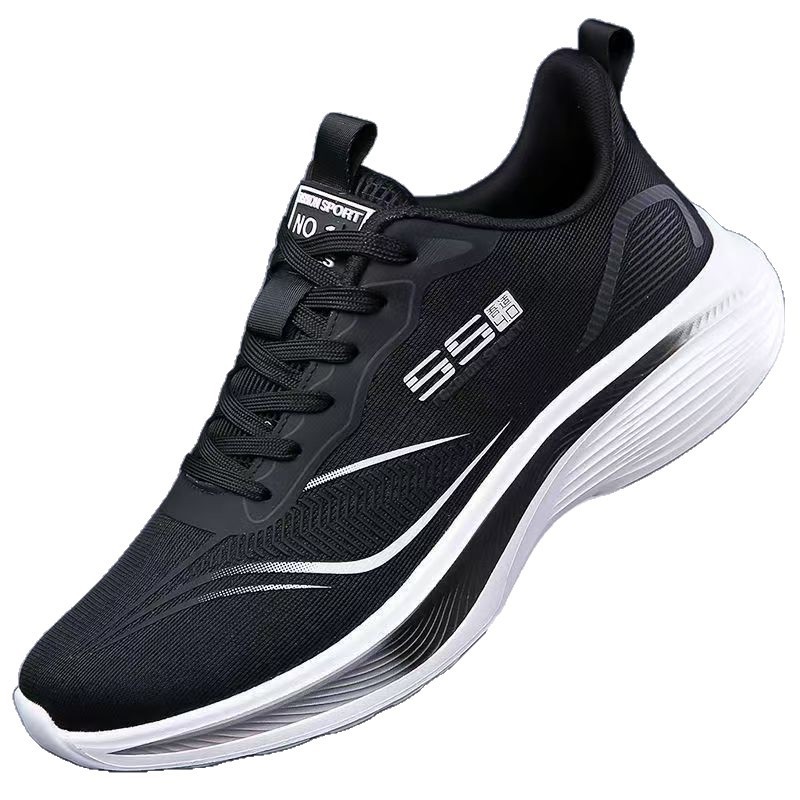 Primavera y verano nuevos zapatos ultraligeros de suela suave amortiguador de zapatos transpirables para estudiantes zapatos casuales de running para hombres