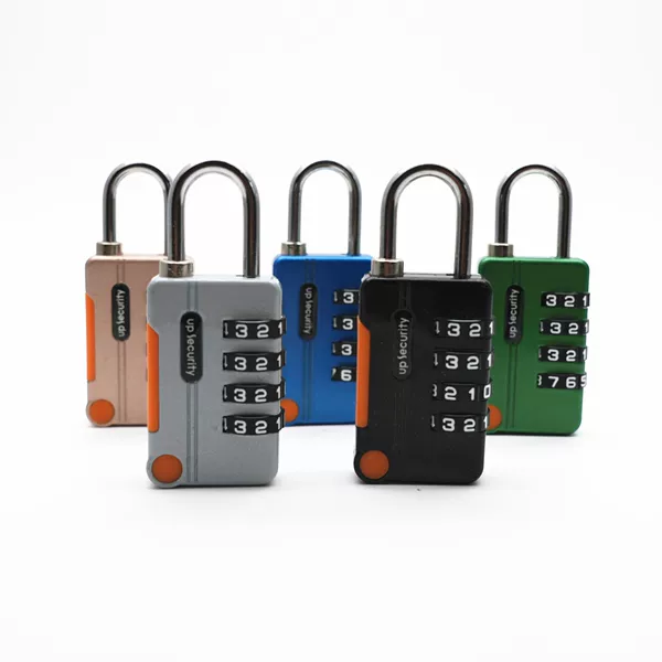 Cross-Border Hot Selling Password Lock Color Zinc Alloy Four-Digit Password Padlock Factory Gym Tool Box Cabinet Lock