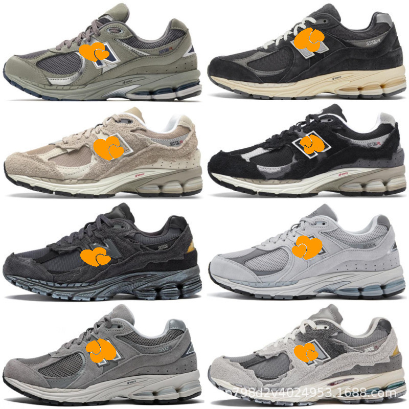 Nb2002R Langwei Daddy Shoes Wear-Resistant Non-Slip Original Gray Women's Breathable Running Shoes