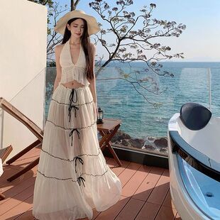 Designed with Tropical Island Vacation, Slim Backless Strappy Dress, Vacation Beach Dress, Beautiful Beach Dress