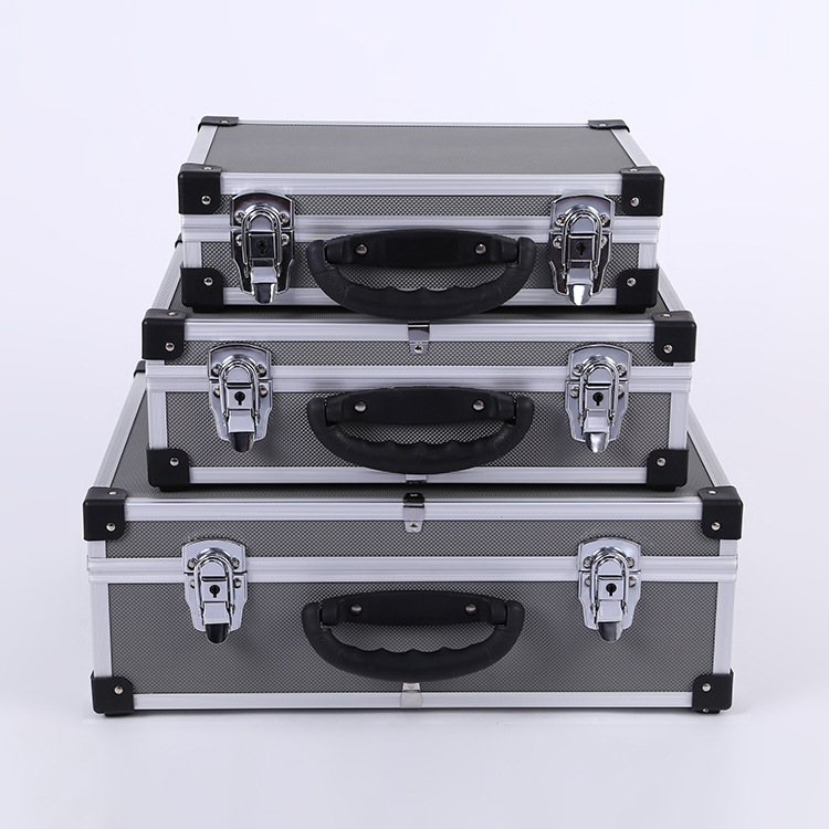 厂家批发高档铝合金多功能手提维修工具箱车载工具箱仪器收纳箱