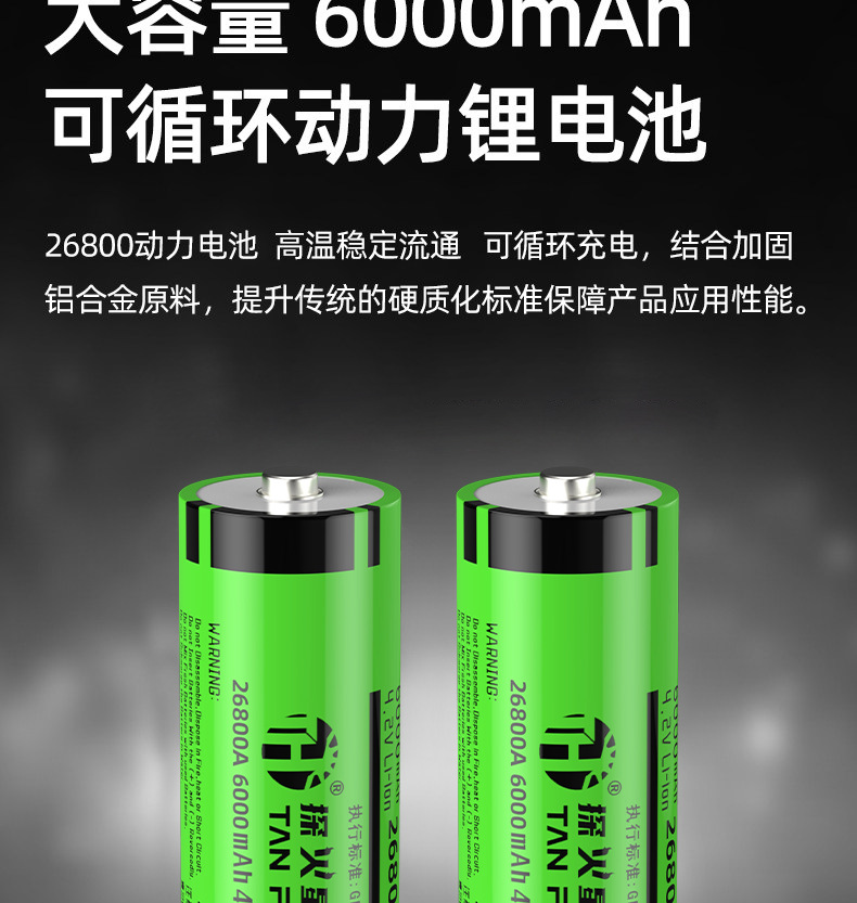 Aluminum Alloy Flashlight, Outdoor Strong Light, Flash Flashlight for Adventure, Ultra-Bright, High-Lumen, High-Power Lithium Battery, Long-Lasting Flashlight