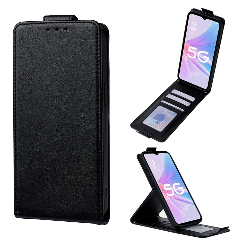 外贸适用OPPO A97手机保护套A58?4G支架插卡A18?4G翻盖防摔壳