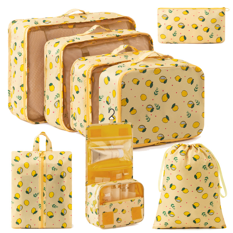 Bolsa de almacenamiento de viaje transfronterizo de ocho piezas Bolsa de almacenamiento de viaje de negocios Bolsa de almacenamiento de gran capacidad Bolsa de almacenamiento de viaje impermeable