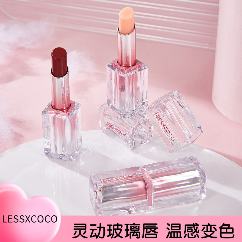 马卡龙系列温变唇膏变色润唇膏水光镜面防水口红唇蜜不沾杯显白|undefined