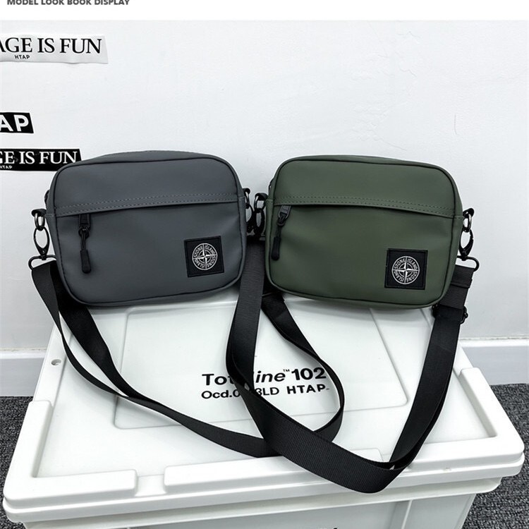 Canvas Small Square Bag New Men's and Women's Mobile Phone Bag Camera Bag Trendy Brand Letter Wide Shoulder Strap Casual Versatile Crossbody Bag Canvas Small Square Bag New Men's and Women's Mobile Phone Bag Camera Bag Trendy Brand Letter Wide Shoulder Strap Casual Versatile Crossbody Bag