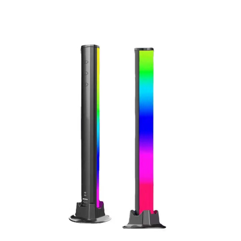 RGB Desktop Atmosphere Light LED Lamp, Music Rhythm Sync, App & Button Control, 33×3.5×3.3 cm