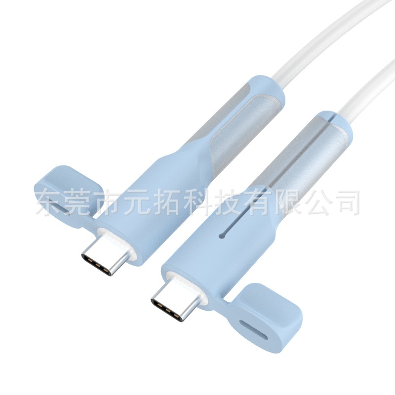 Nuevo cable de datos cubierta protectora de silicona anti-rotura cable de carga cubierta protectora dispositivo mordedor de alambre anti-rotura