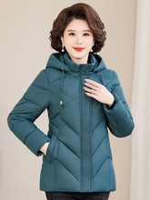 棉袄外套羽绒棉服女短款2025年冬装新款中年妈妈装中长款加厚棉衣