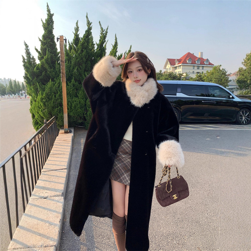 2025 Winter New Year Thick Coat Fur Jacket Long Fur Integrated Noble Daughter of a Wealthy Family