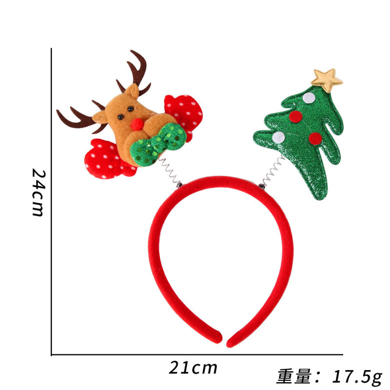女性用クリスマスヘッドバンド、クリスマスアントラーヘアピン、ヘッドバンド、ホリデーデコレーションギフト、大きなリボンヘッドバンド、ヘアアクセサリー、ヘッドバンド|undefined