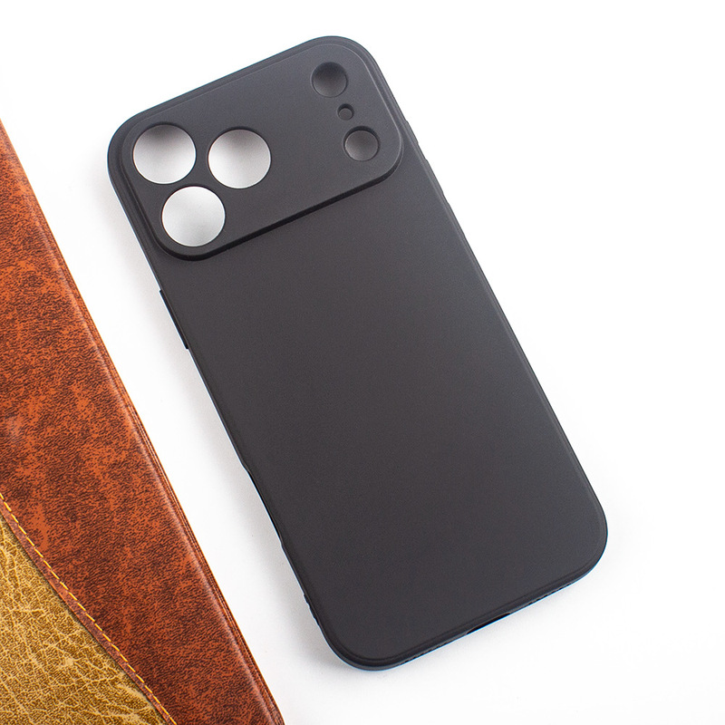 Suitable for Apple iPhone 17Pm Black Material Simple Matte Tpu Phone Case, Minimum Order Quantity 16Pro Suitable for Apple iPhone 17Pm Black Material Simple Matte Tpu Phone Case, Minimum Order Quantity 16Pro