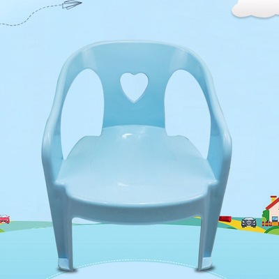 baby chair thickening Children&#39;s chair stool backrest Plastic chair non-slip Infants kindergarten Wooden bench